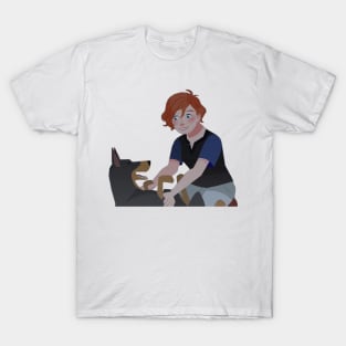 Ivy petting a dog screenshot T-Shirt